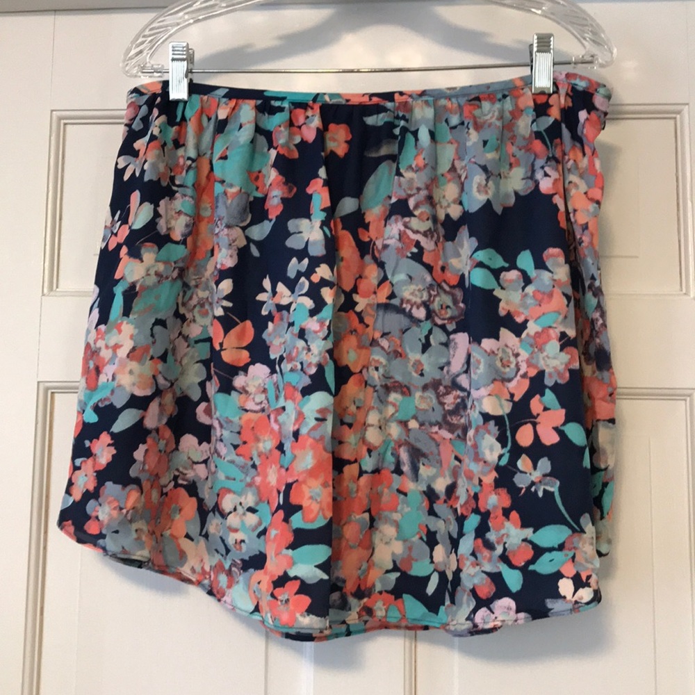 Lauren Conrad Floral Skirt